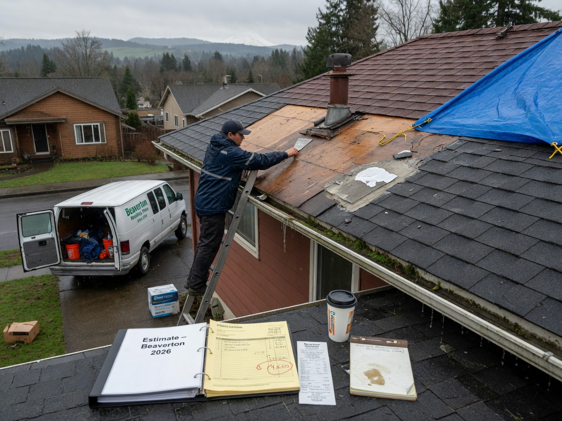 roof repair in Vose, OR
